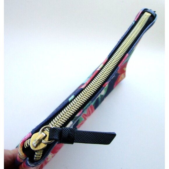 Victoria's Secret Navy & Floral Makeup Pouch/Case/Clutch - New without Tags - Picture 5 of 12